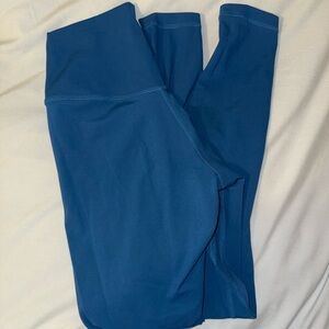 Blue High-Waisted Leggings